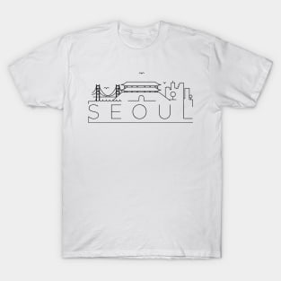 Seoul Minimal Skyline T-Shirt